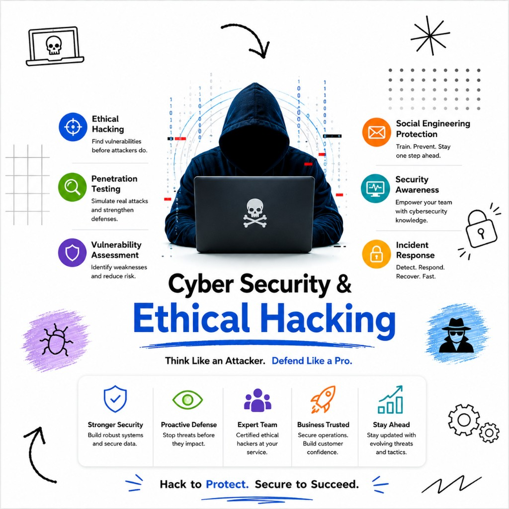 Cybersecurity & Ethical Hacking visual