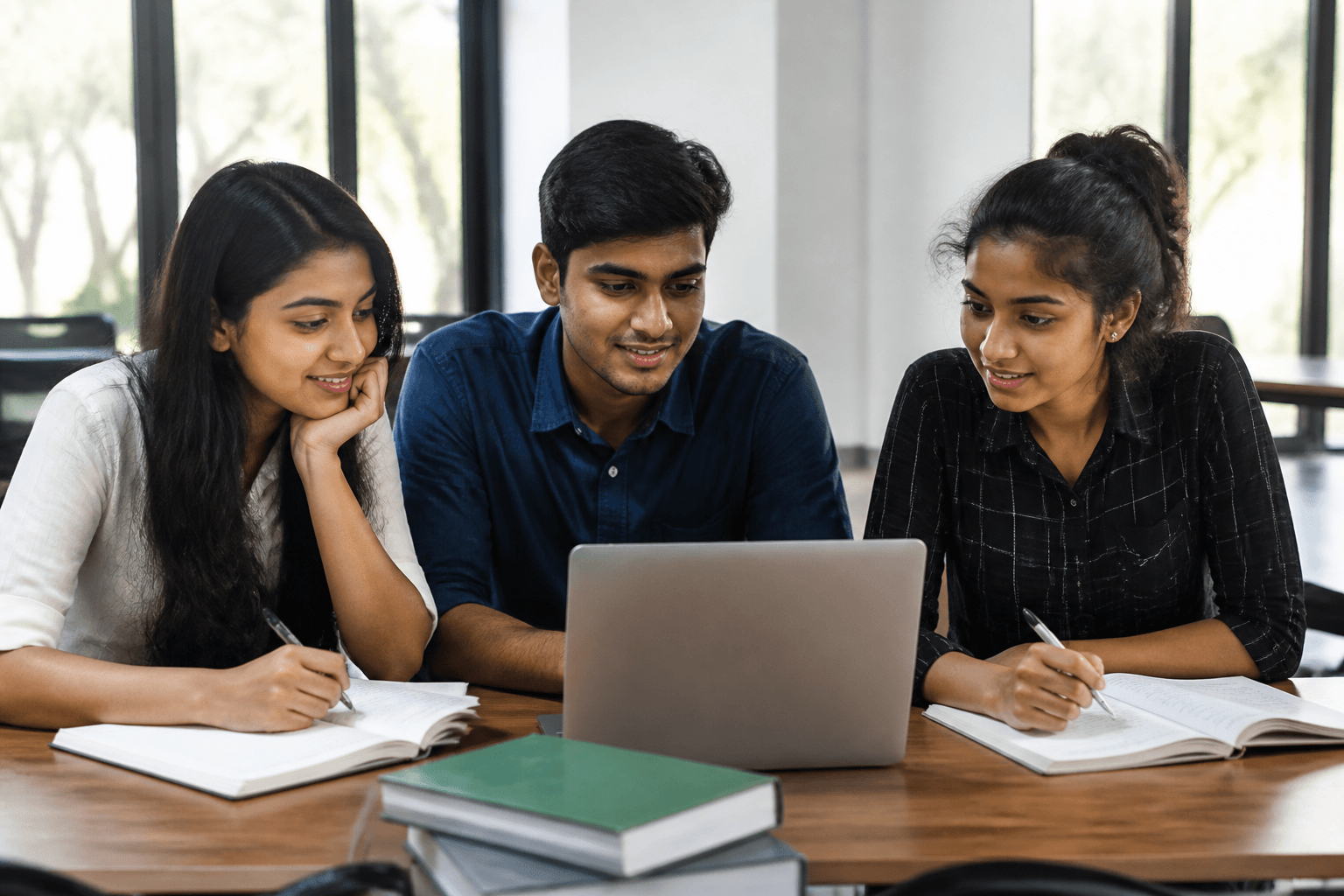 Learners in a Syncpedia session